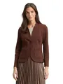 Produktbild: TOM TAILOR Damen 1038703 Basic Ottoman Blazer mit Taschen, 27506 - Dark Pecan Brown, L