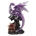 Produktbild: Nemesis Now Hatchling Protection Dragon and Dragonling Parental Figurine,Purple,