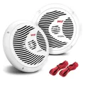 Produktbild: 2 PYLE PLMR80W Lautsprecher Dual Kegel 24,4 CM 90 Watt RMS Impedanz 4 Ohm Weiß