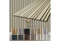 Produktbild: Hexim Wandpaneel, (Akustikpaneele 278x60cm Holz Mila - flexible Holzpaneele Platten Wanddeko Wand Kombipaneel Wandverkleidung Schalldämmung Akustikfilz beige 1.67m² Palomino)