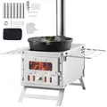 Produktbild: VEVOR Zeltofen Camping-Hot-Zelt-Grillofen mit Rohren 353 x 437 x 276 mm