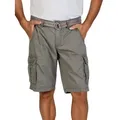Produktbild: TIMEZONE Cargo Shorts Herren mit Gürtel Regular Fit MaguireTZ Regular Fit Washed Grau Normaler Bund Reißverschluss 33