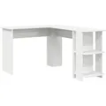Produktbild: vidaXL Eckschreibtisch mit Stauraum mit Regal Weiß 140 x 113,5 x 75 cm 869554