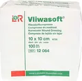 Produktbild: VLIWASOFT Stoma Kompressen 10x10 cm 4fach 100 St