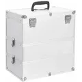 Produktbild: vidaXL Kosmetikkoffer 37x24x40 cm Silbern Aluminium