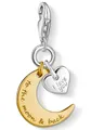 Produktbild: THOMAS SABO Charm-Einhänger Mond & Herz I LOVE YOU TO THE MOON & BACK