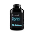 Produktbild: Magnesiumglycinat, 175mg elementares Magnesium pro Kapsel (350mg magnesium bisglycinat) | Premium: Chelatiertes Magnesium | 180 Kapseln (3 Monats-Vorrat) | Vegan, Hochdosiert | Zenement