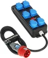 Produktbild: Stromverteiler BSV P 6x H07RN-F5G2.5 6Schutzkontaktstecker-Steckdosen Kabel-L schwarz
