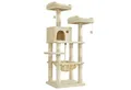 Produktbild: FEANDREA Kratzbaum, Katzenbaum, 143 cm, 2 kuschelige Aussichtsplattformen