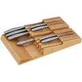 Produktbild: Relaxdays Messerhalter, Hellbraun, Holz, 24x5.5x40 cm, Küchenzubehör, Besteckkästen