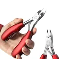 Produktbild: Nagelzangen für Starke Fußnägel Profi | Nagelzange | Fussnagelschere Dicke Nägel | Zehennagelschere | Kopfschneider für Fußnägel | Fußnagelschere für Dicke Nägel (Red manicure knife)