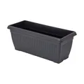 Produktbild: Kunststoff Pflanz Kasten anthrazit 60 cm - Garten Deko Blumen Kübel Kräuter Topf
