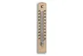 Produktbild: TFA Dostmann Raumthermometer Analoges Innenthermometer aus Buchenholz natur, 2-Punkt-Justierung