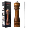 Produktbild: Pfeffermühle - Holz Mühle Gewürzmühle Salzmühlen Pfeffermühlen Set Mit Verstellbarem Keramikmahlwe Mahlwerk 8 Zoll