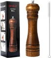 Produktbild: Pfeffermühle Salzmühle Holz Kork 8 Zoll verstellbar Gewürz Küche manuell Mahlen