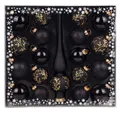 Produktbild: MAGIC by Inge Weihnachtsbaumkugel Kugelsortiment mit Spitze 19 Stk Ebony Black