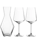 Produktbild: Leonardo Puccini Weißwein Dekanter und Glas 3er Set, 2 Wein-Gläser und 1 Glas-Karaffe, spülmaschinengeeignetes Wein-Set, Kelchglas-Set, Glas 560 ml und Dekanter 1400 ml, 069528