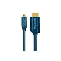 Produktbild: Micro-HDMI+Adapterkabel Ethernet(HDMI A/HDMI Micro D) - 5,0 m Hochgeschwindigkeits-Adapter HDMI auf Micro-HDMI