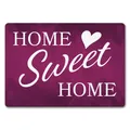 Produktbild: Home Sweet Home Fußmatte mit eleganter Aufschrift auf rosafarbenem Hintergrund