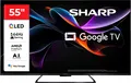 Produktbild: Sharp 4T-C55HRx QLED-Fernseher (139 cm/55 Zoll, 4K Ultra HD, Google TV, Smart-TV)