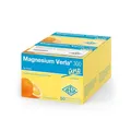 Produktbild: Magnesium Verla 300 Orange – 300 mg hochdosiertes Magnesium in Form von Magnesiumcitrat, bei erhöhtem Magnesiumbedarf, als Trinkgranulat mit fruchtigem Orangengeschmack, gluten- & laktosefrei, 2x50 St