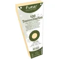 Produktbild: Exacompta Packung mit 100 Trennstreifen, gelocht, trapezförmig aus Recycling-Papier 180g/qm, 105x240mm - Forever