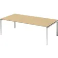Produktbild: Bisley Konferenztisch DUH2412MP396 U 2400x650-850x1200mm ws/ah