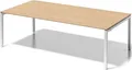 Produktbild: Bisley Konferenztisch Chefarbeitsplatz/Konferenztisch Cito BxTxH 240x120x65-85cm ahorn/verke