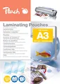 Produktbild: Peach Laminierfolien A3 - 125 mic - 100 pouches - glänzend - Premiumqualität für beste Laminierergebnisse - kompatibel mit Geräten aller Markenhersteller - PP525-01