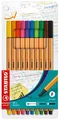 Produktbild: STABILO point 88 Etui mit 10 Finelinern. 10er Stifte Set Tintenschreiber. NEU