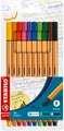 Produktbild: Stabilo Fineliner - point 88 - 10er Pack - 10 Standardfarben 0,4 mm 1er Pack