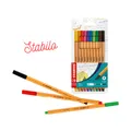 Produktbild: STABILO Fineliner Set 0,4 mm Point 88,10 Stück verschiedene Farben wasserlöslich