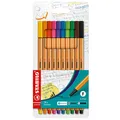 Produktbild: (0,56€/Stück) Stabilo Point 88 - 10er Etui Fineliner, Strichstärke 0,4 mm 10 Stk