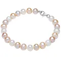 Produktbild: Valero Pearls Damen Perlen-Armband aus Sterling Silber mit Süßwasser-Zuchtperle