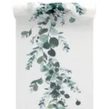 Produktbild: (4,98 €/m) Tischläufer Eukalyptus 26 cm x 3 m - Hochzeit Kommunion Konfirmation