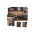 Produktbild: Vicco Hängeschrank Küchenschrank Küchenmöbel Fame-Line Eiche Anthrazit modern 50 cm Küche Einbauküche Hängeschrank Drehtür Einlegeboden Küchenzeile Hochglanz