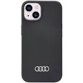 Produktbild: Audi Silikonhülle iPhone 14 6,1′′ schwarz/schwarz Hardcase AU-LSRIP14-Q3/D1-BK