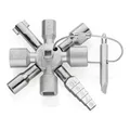 Produktbild: KNIPEX 00 11 01 TwinKey Schaltschrankschlüssel der Standard Schaltschrankschlüssel 92 mm