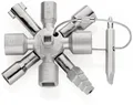 Produktbild: KNIPEX 00 11 01 Schaltschrankschlüssel TwinKey® 6 Funktionen mit Magnet Verbindu