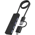 Produktbild: IB-HUB1424-C3, USB-Hub schwarz