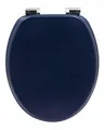 Produktbild: WC-Sitz BLUE Toilettensitz mit Absenkautomatik WC-Brille MDF Holzkern, B-Ware