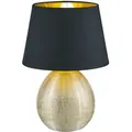 Produktbild: Tisch Lampe Leuchte Schlafzimmer schwarz goldfarbig Schreibtsich Wohnraum Reality Leuchten R50631079