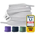 Produktbild: 2 Paar Premium Schnürsenkel flach 10 mm breit  LC1 reißfest Schuhbänder Ersat...