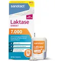 Produktbild: sanotact Laktase 7.000 DIREKT (90 Mini Laktasetabletten) • Laktose Tabletten für jeden Tag • Bei Laktoseintoleranz, Laktose- & Milchunverträglichkeit • Schnelle Einnahme ohne Wasser