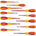 Produktbild: wiha Schraubendreher-Set SoftFinish electric slim, 12-teilig, Schlitz, Kreuzschlitz, Torx