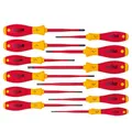 Produktbild: Wiha 12-tlg Elektriker Schraubendreher Set SoftFinish® electric slimFix Schlitz