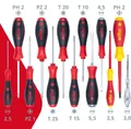 Produktbild: Wiha Schraubendreher Set 12-tlg + Spannungsprüfer | VDE 1000V | Profi Qualität E
