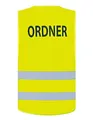 Produktbild: Korntex Safety Vest Passau Warnweste Weste Sicherheitsweste mit Ordner Aufdruck Druck gelb orange Leuchtstreifen EN ISO 20471 (neon gelb, XL/XXL)