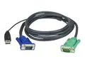 Produktbild: ATEN USB-KVM-Kabel mit 3-in-1-SPHD - 1,8 m - 1,8 m - VGA - Schwarz - HDB-15 + USB A - SPHD-15 - Männlich (2L-5202U)