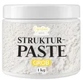 Produktbild: Creative Deco Strukturpaste Grobkörnig 1 kg | Weiße Spachtelmasse für Acrylmalerei | Modellierpaste für Kunstprojekte, Acrylfarbe, DIY, 3D-Effekte, Texturen | Einfach mit Palettenmesser aufzutragen